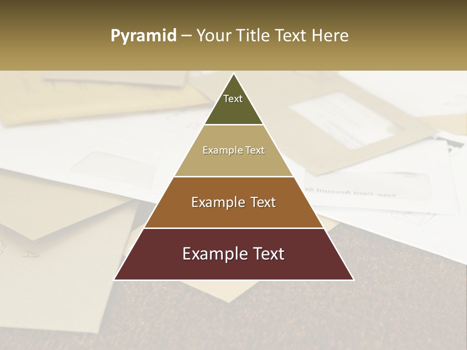 A Pile Of Envelopes Sitting On Top Of Each Other PowerPoint Template