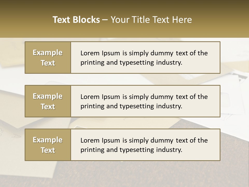 A Pile Of Envelopes Sitting On Top Of Each Other PowerPoint Template