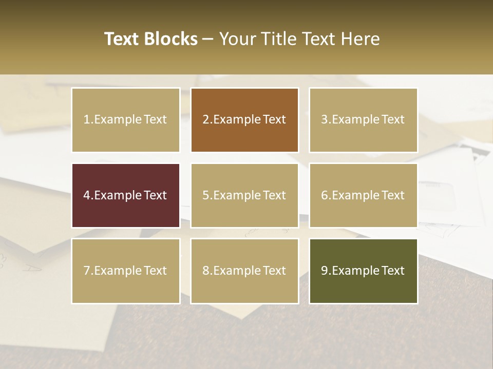 A Pile Of Envelopes Sitting On Top Of Each Other PowerPoint Template