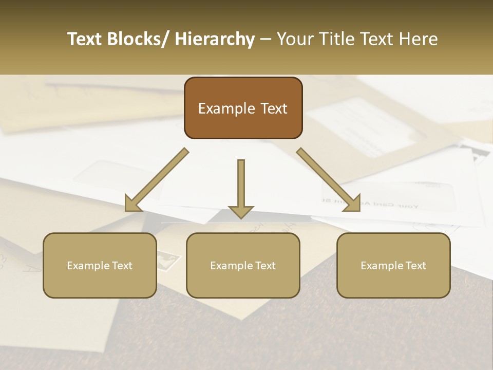 A Pile Of Envelopes Sitting On Top Of Each Other PowerPoint Template