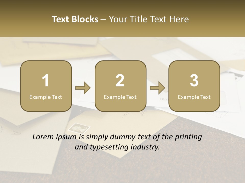 A Pile Of Envelopes Sitting On Top Of Each Other PowerPoint Template