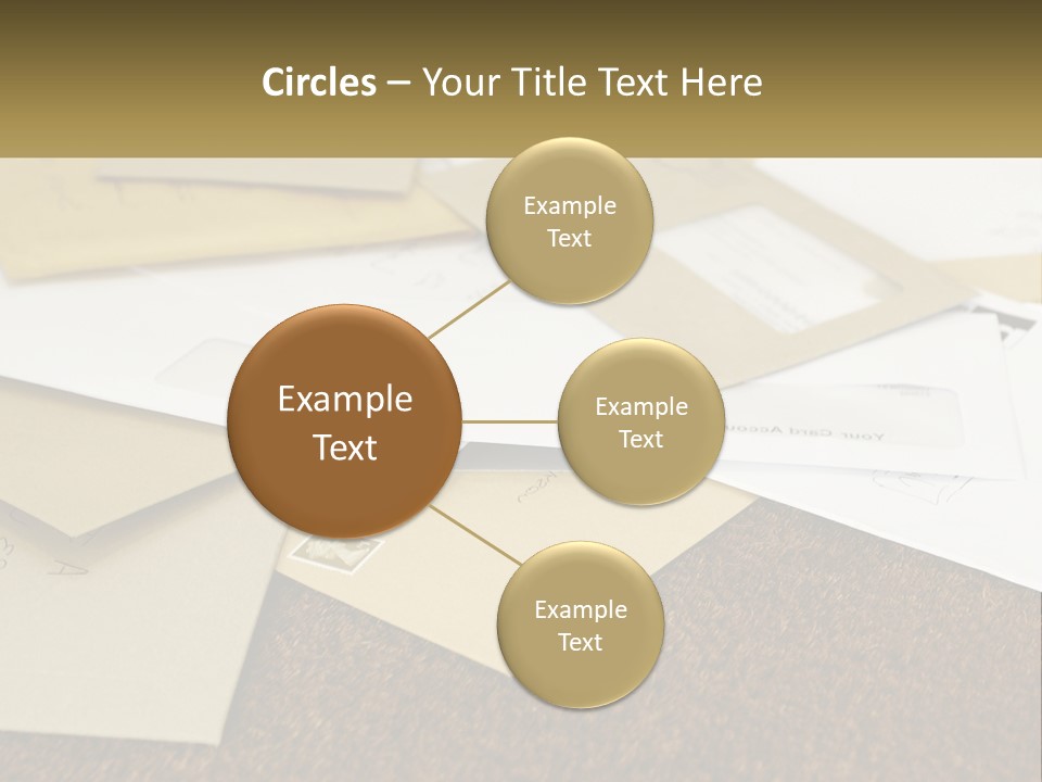 A Pile Of Envelopes Sitting On Top Of Each Other PowerPoint Template