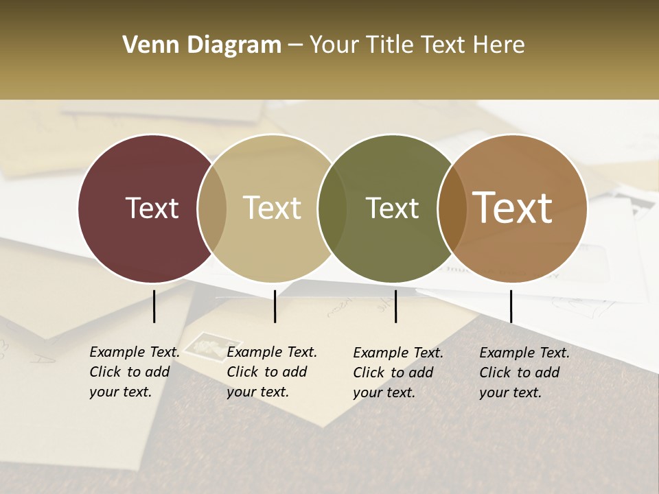 A Pile Of Envelopes Sitting On Top Of Each Other PowerPoint Template