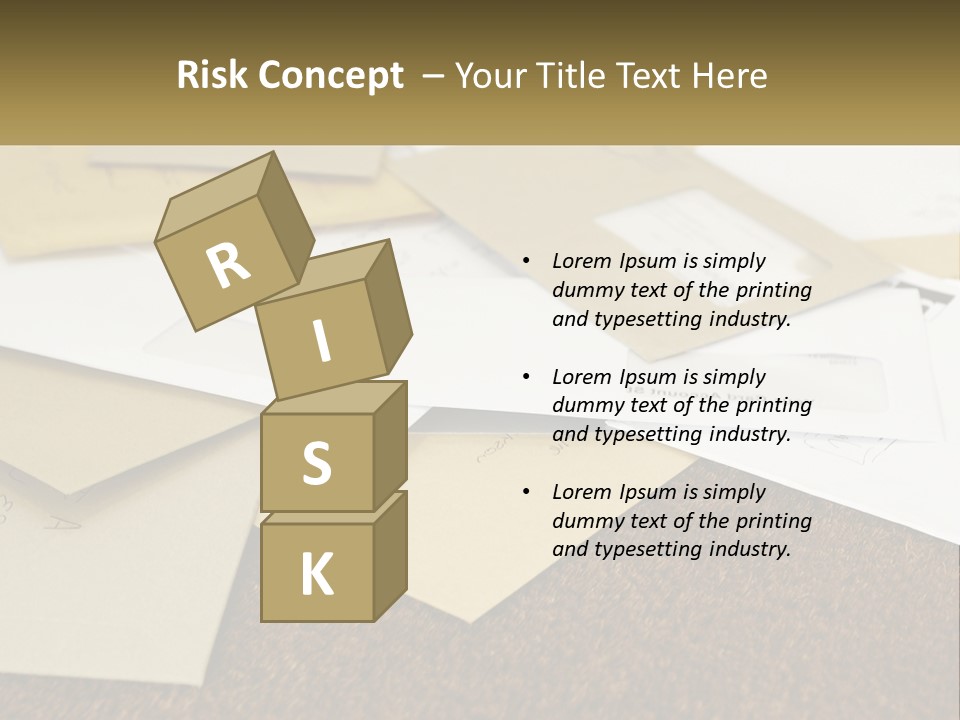 A Pile Of Envelopes Sitting On Top Of Each Other PowerPoint Template