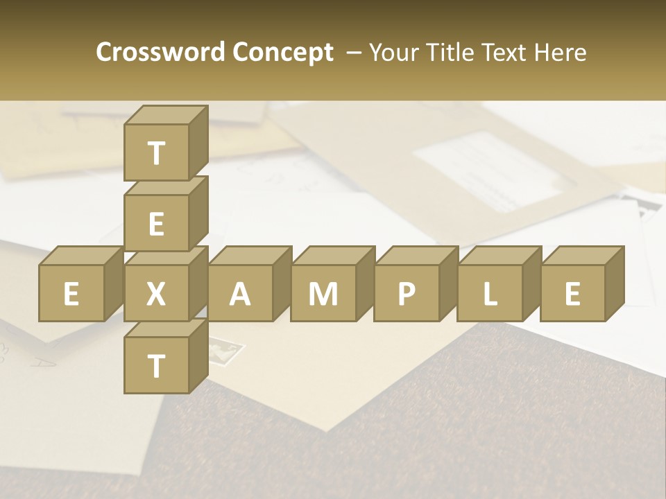 A Pile Of Envelopes Sitting On Top Of Each Other PowerPoint Template