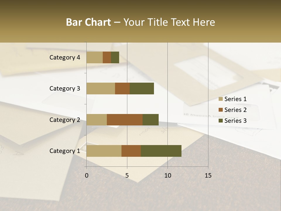 A Pile Of Envelopes Sitting On Top Of Each Other PowerPoint Template