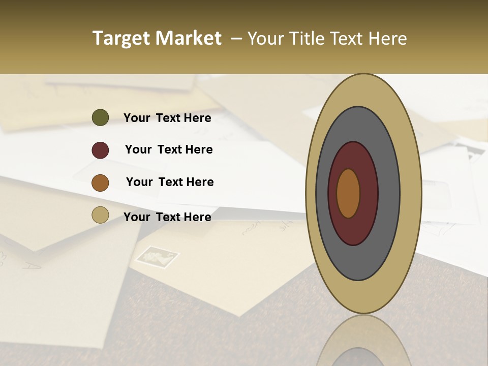 A Pile Of Envelopes Sitting On Top Of Each Other PowerPoint Template