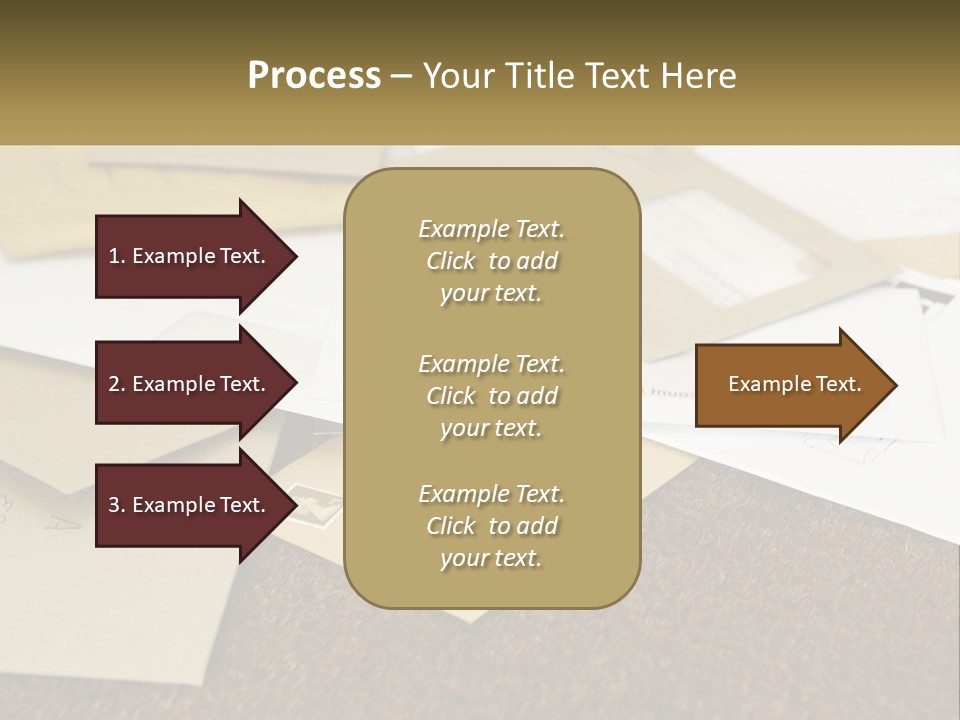 A Pile Of Envelopes Sitting On Top Of Each Other PowerPoint Template
