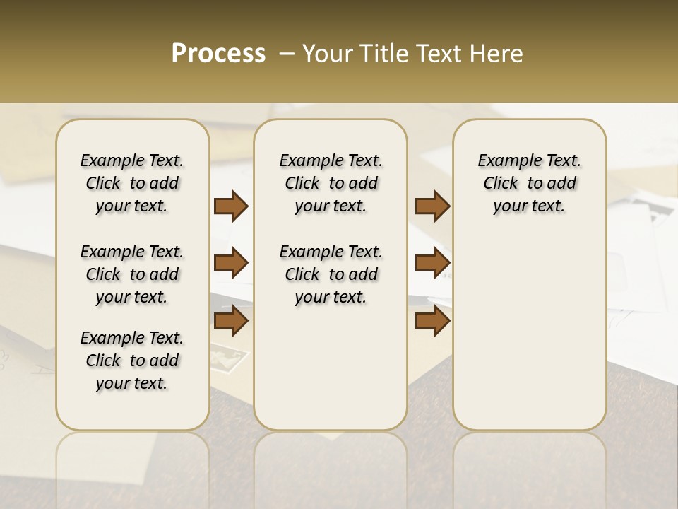 A Pile Of Envelopes Sitting On Top Of Each Other PowerPoint Template