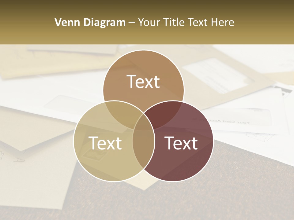 A Pile Of Envelopes Sitting On Top Of Each Other PowerPoint Template