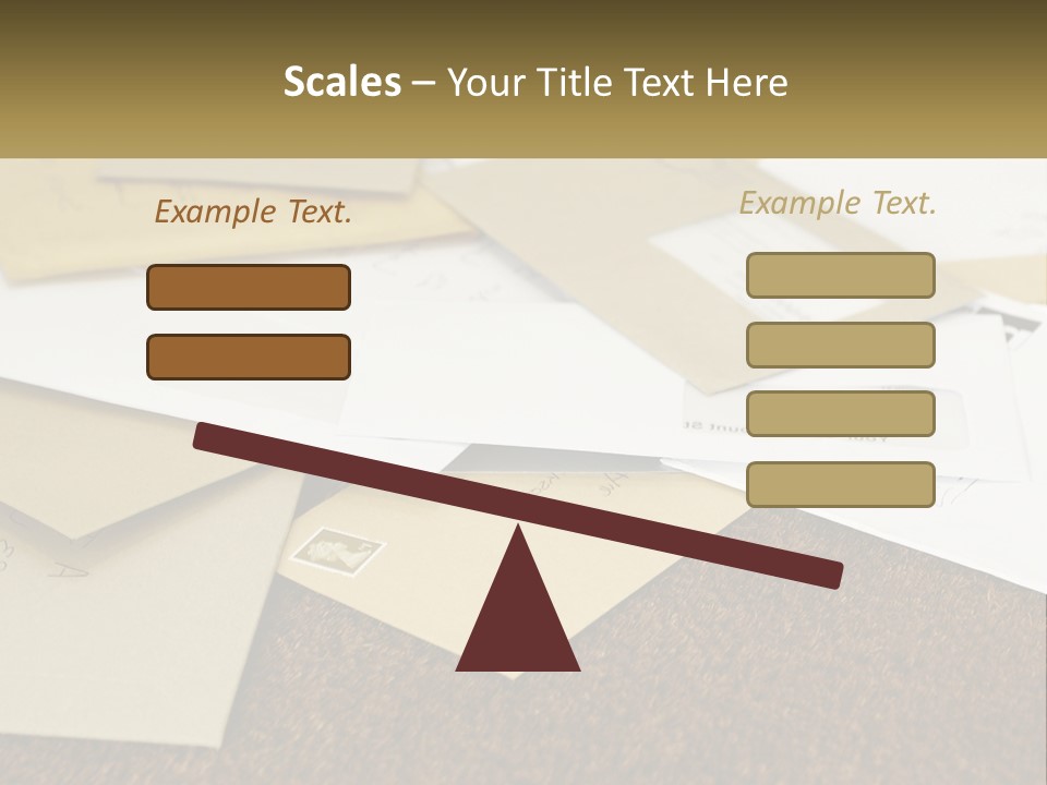 A Pile Of Envelopes Sitting On Top Of Each Other PowerPoint Template