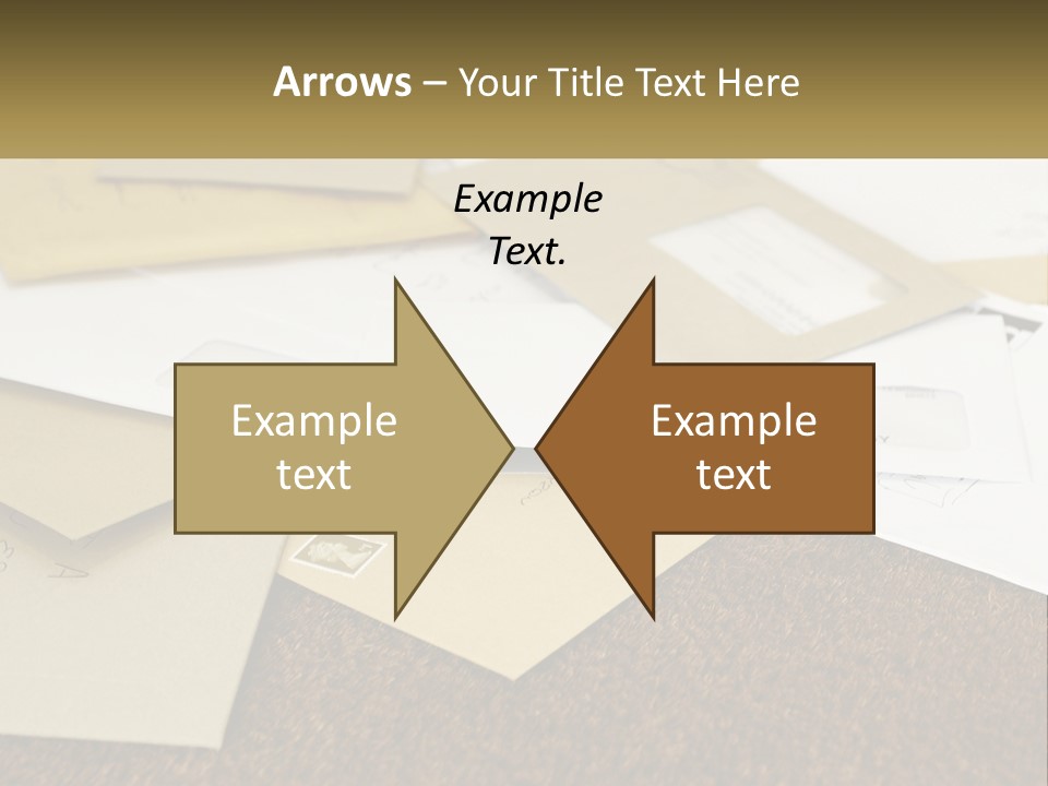 A Pile Of Envelopes Sitting On Top Of Each Other PowerPoint Template