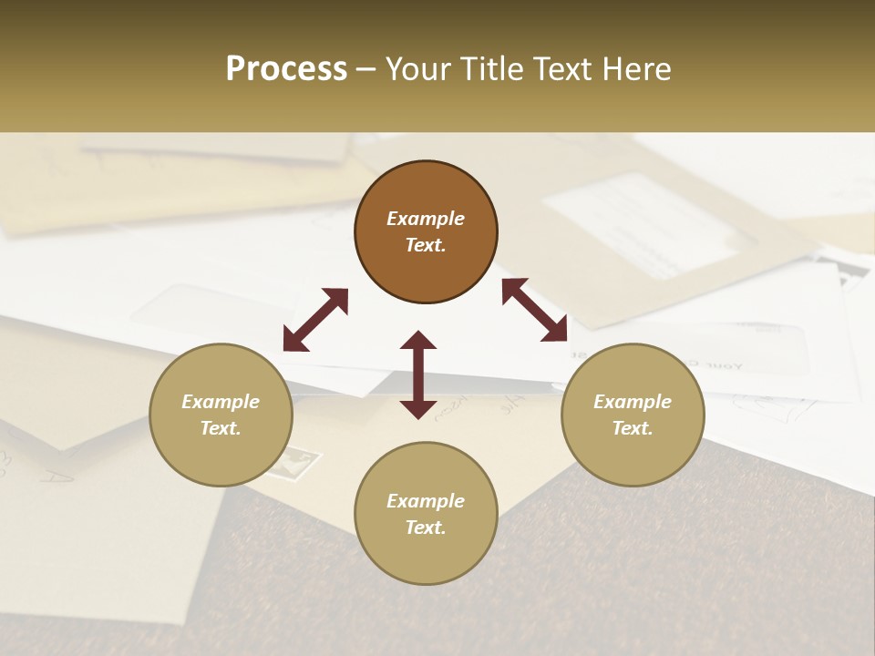 A Pile Of Envelopes Sitting On Top Of Each Other PowerPoint Template