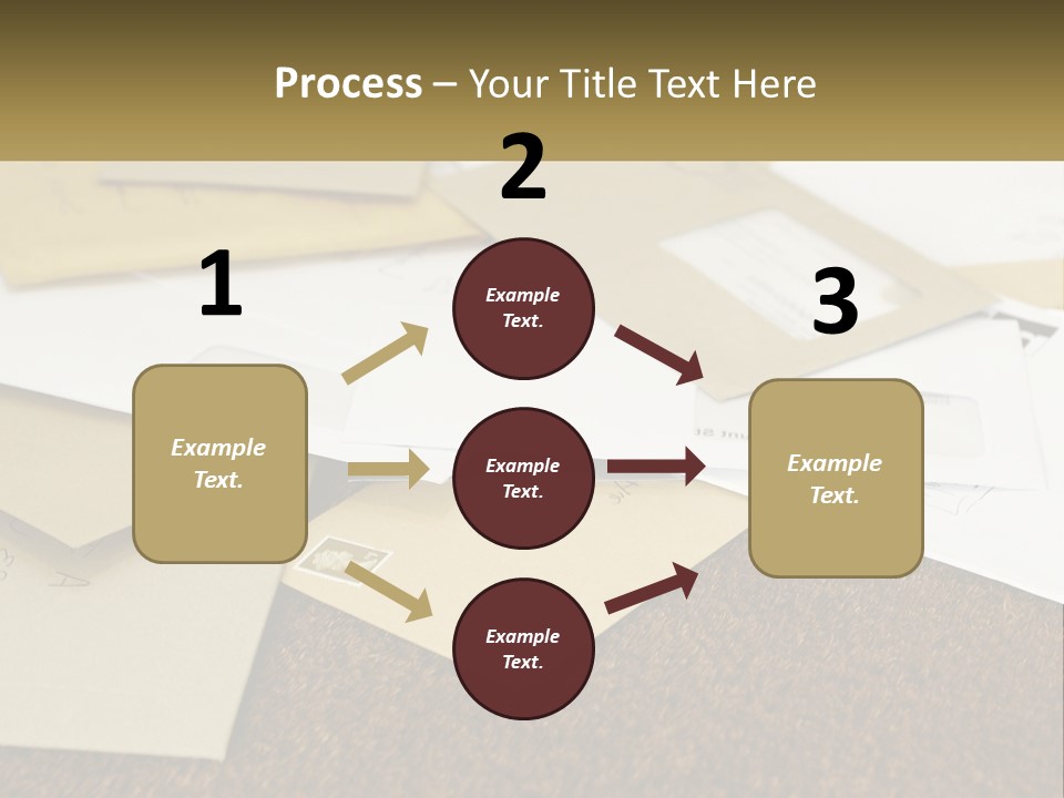 A Pile Of Envelopes Sitting On Top Of Each Other PowerPoint Template