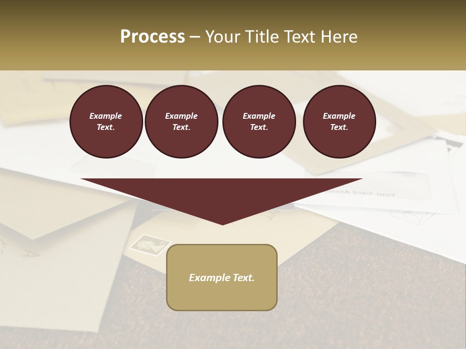 A Pile Of Envelopes Sitting On Top Of Each Other PowerPoint Template