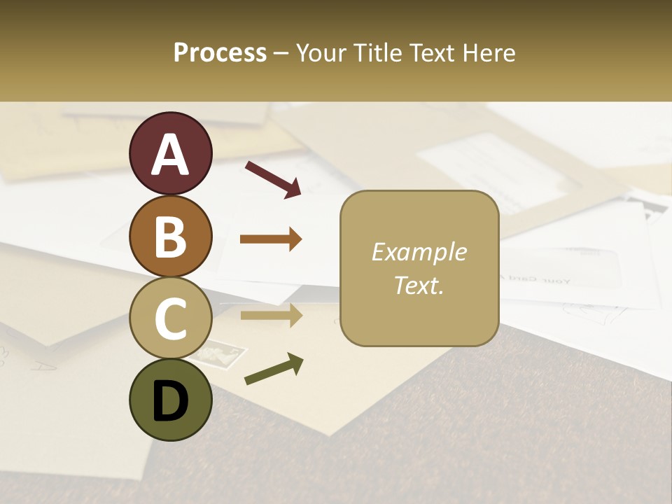 A Pile Of Envelopes Sitting On Top Of Each Other PowerPoint Template