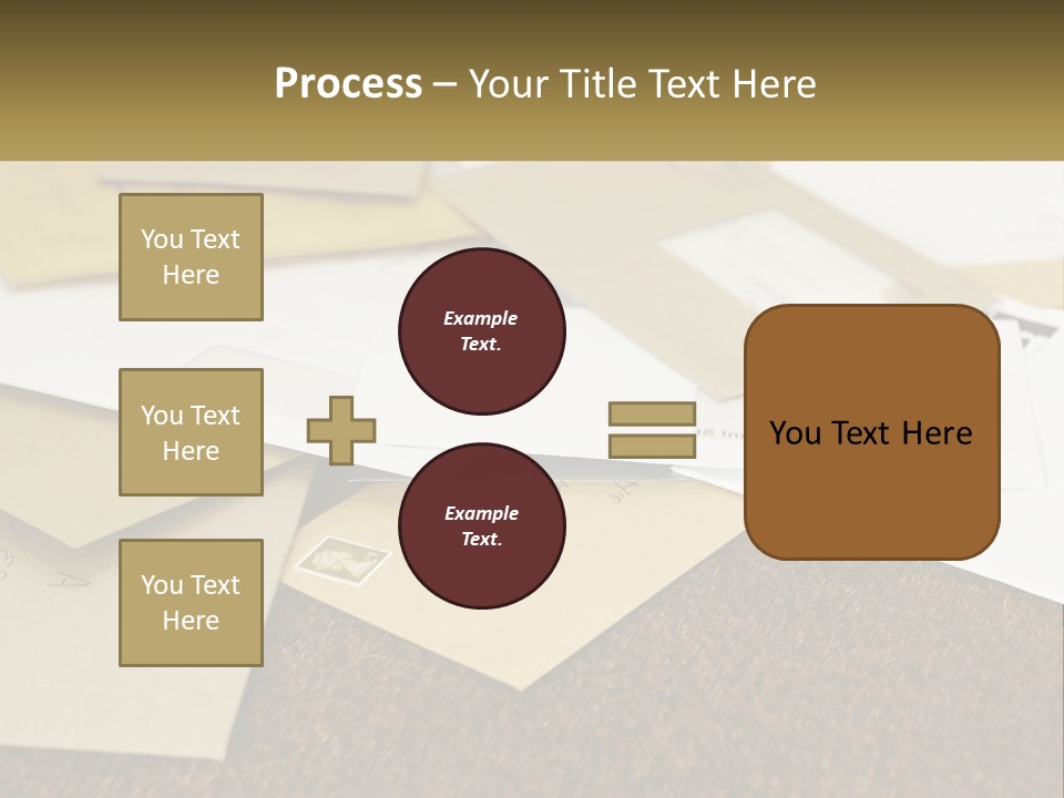 A Pile Of Envelopes Sitting On Top Of Each Other PowerPoint Template