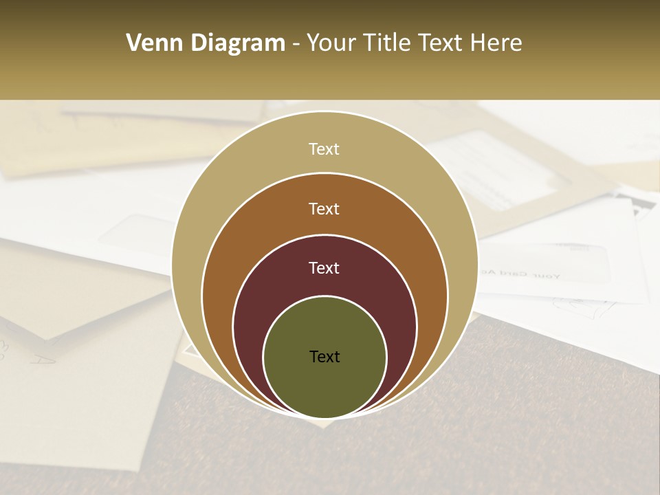 A Pile Of Envelopes Sitting On Top Of Each Other PowerPoint Template