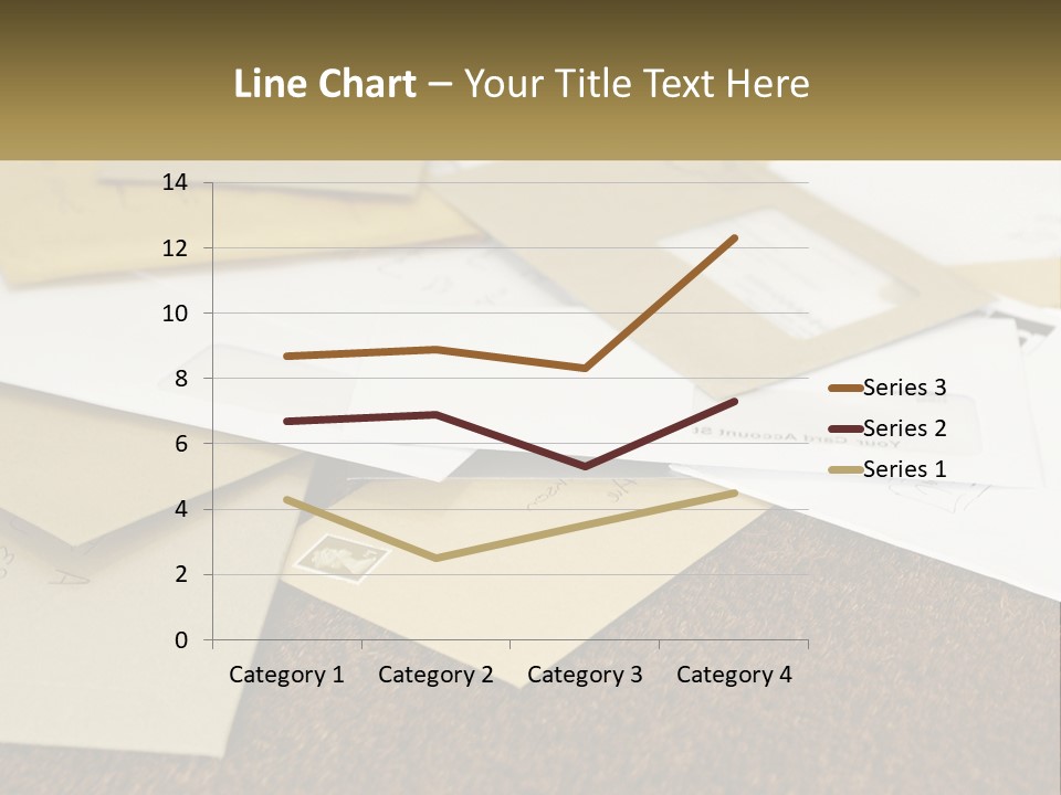 A Pile Of Envelopes Sitting On Top Of Each Other PowerPoint Template
