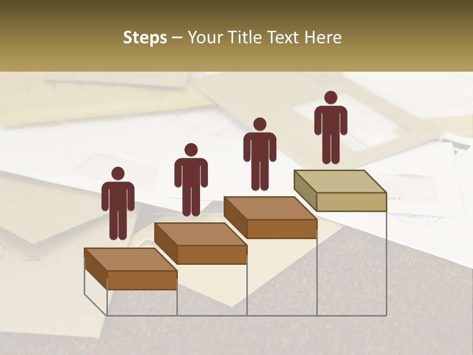 A Pile Of Envelopes Sitting On Top Of Each Other PowerPoint Template