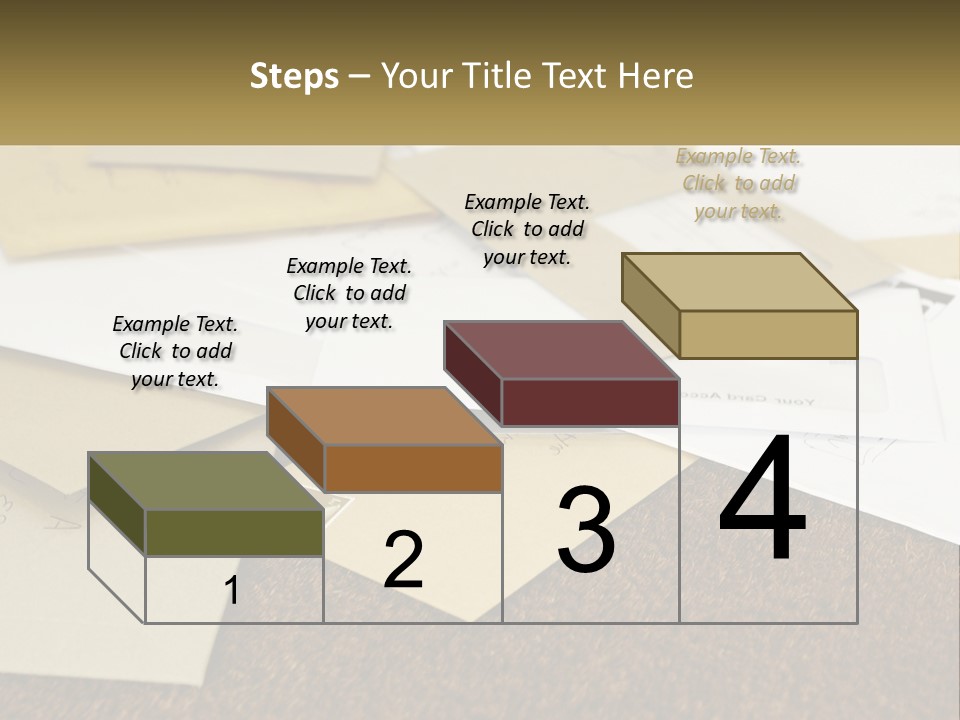 A Pile Of Envelopes Sitting On Top Of Each Other PowerPoint Template