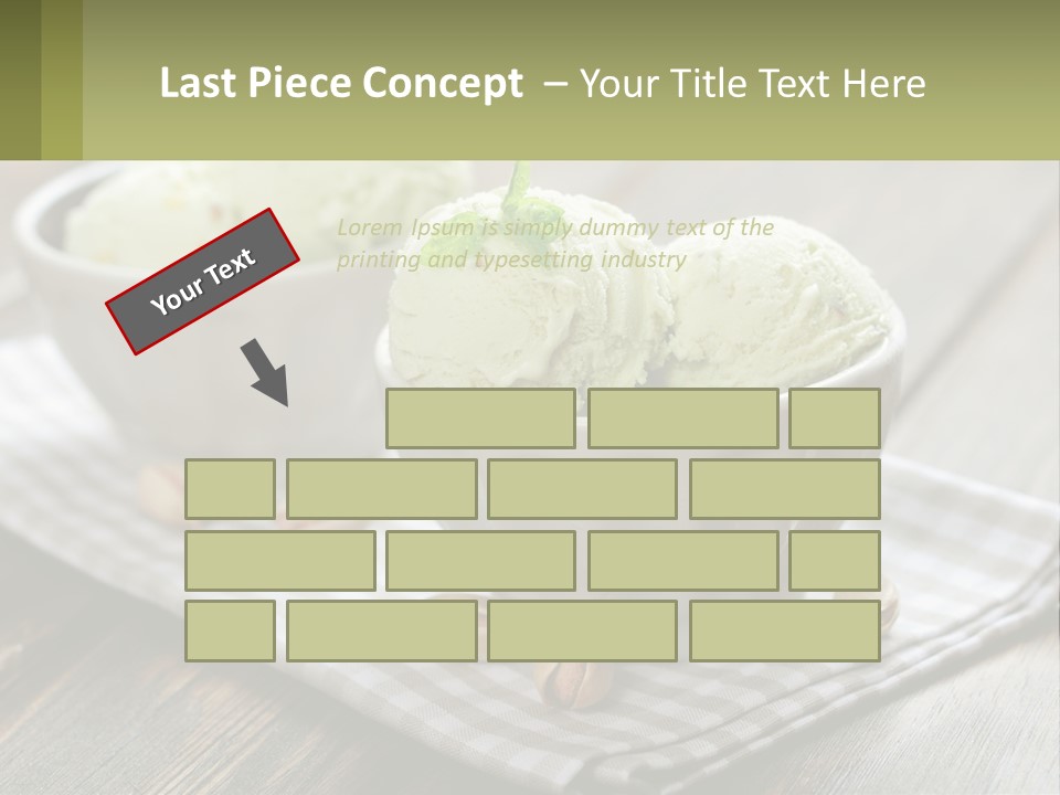 Two Bowls Filled With Ice Cream On Top Of A Table PowerPoint Template