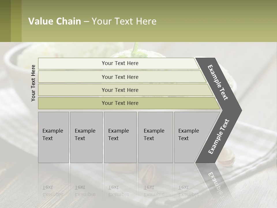 Two Bowls Filled With Ice Cream On Top Of A Table PowerPoint Template