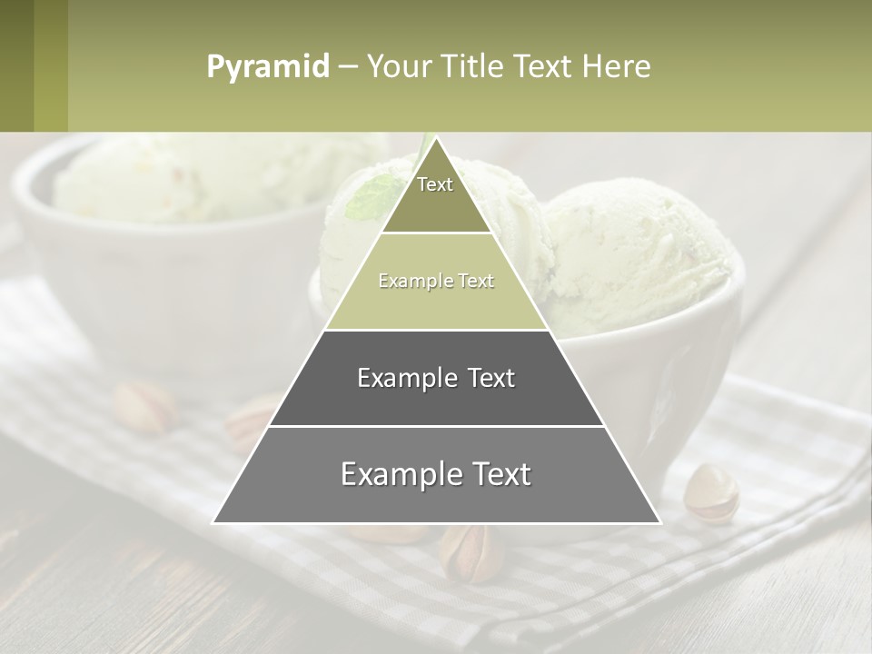 Two Bowls Filled With Ice Cream On Top Of A Table PowerPoint Template