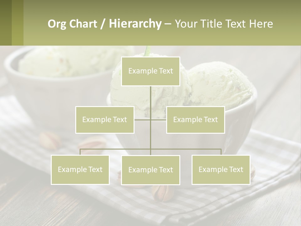 Two Bowls Filled With Ice Cream On Top Of A Table PowerPoint Template