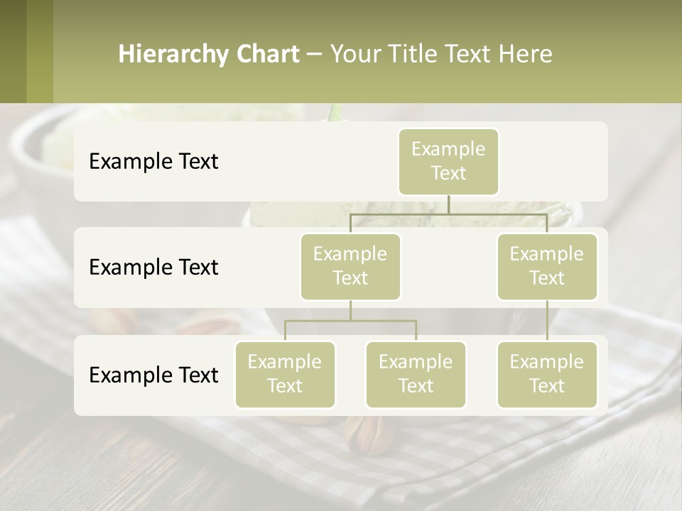 Two Bowls Filled With Ice Cream On Top Of A Table PowerPoint Template