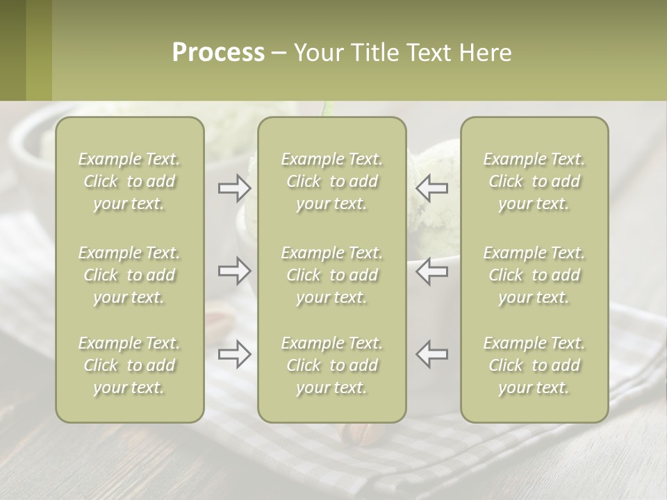 Two Bowls Filled With Ice Cream On Top Of A Table PowerPoint Template