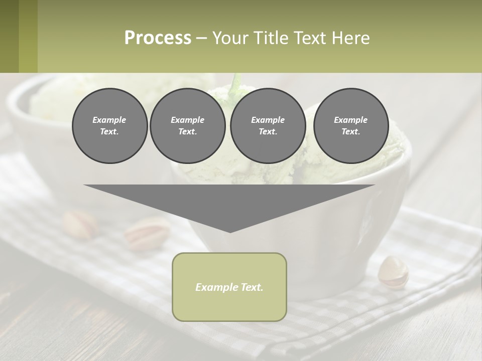 Two Bowls Filled With Ice Cream On Top Of A Table PowerPoint Template