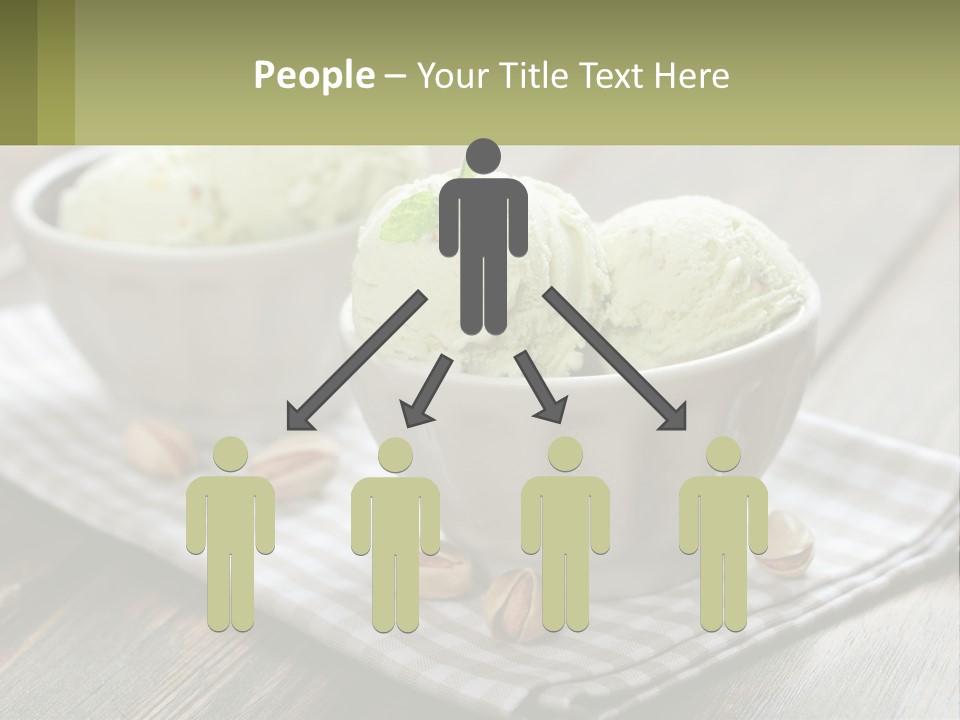 Two Bowls Filled With Ice Cream On Top Of A Table PowerPoint Template