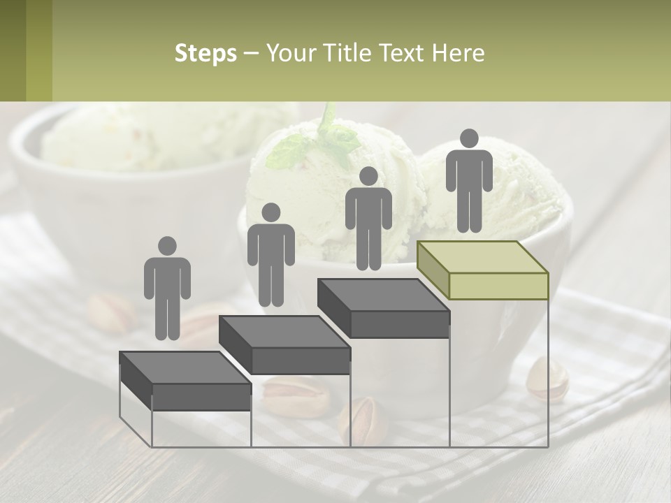 Two Bowls Filled With Ice Cream On Top Of A Table PowerPoint Template