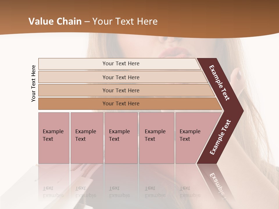 A Woman Is Holding Shopping Bags In Her Hands PowerPoint Template