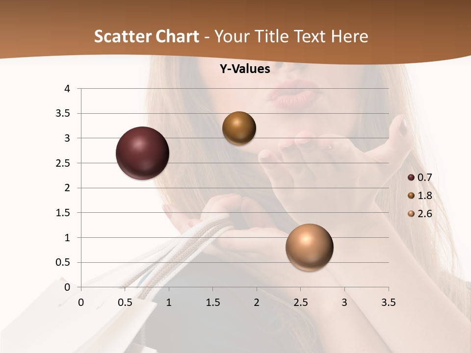 A Woman Is Holding Shopping Bags In Her Hands PowerPoint Template