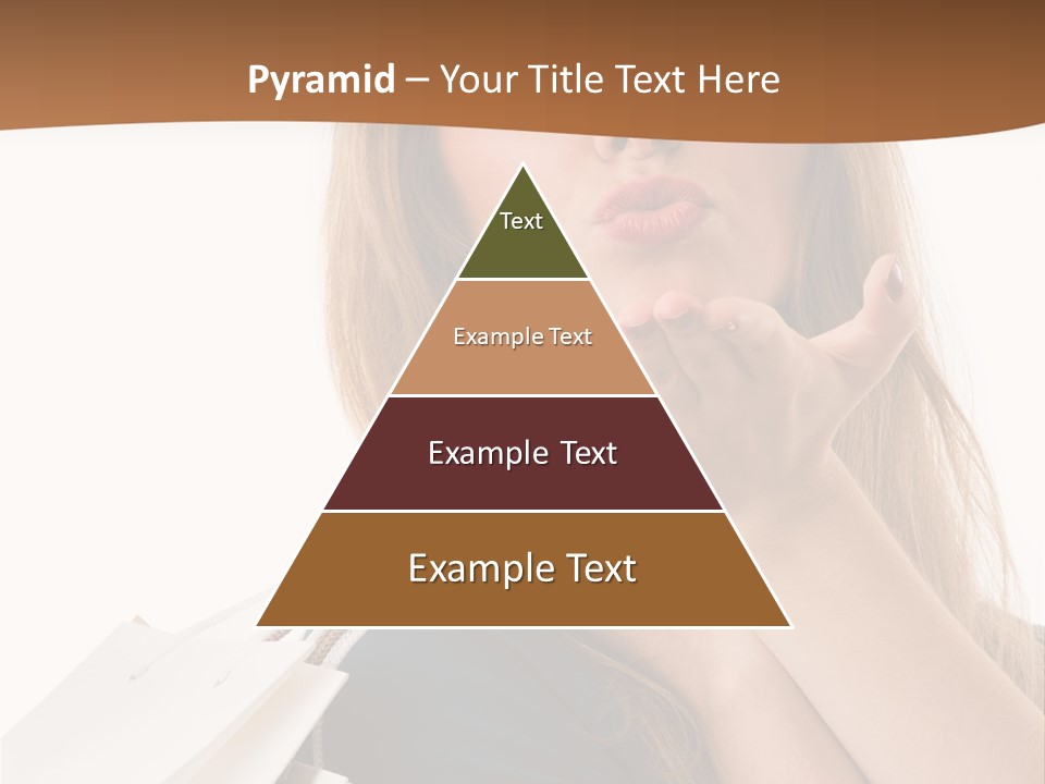 A Woman Is Holding Shopping Bags In Her Hands PowerPoint Template