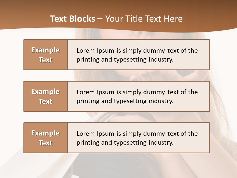 A Woman Is Holding Shopping Bags In Her Hands PowerPoint Template