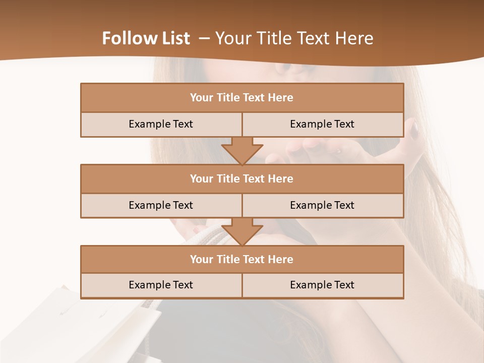 A Woman Is Holding Shopping Bags In Her Hands PowerPoint Template