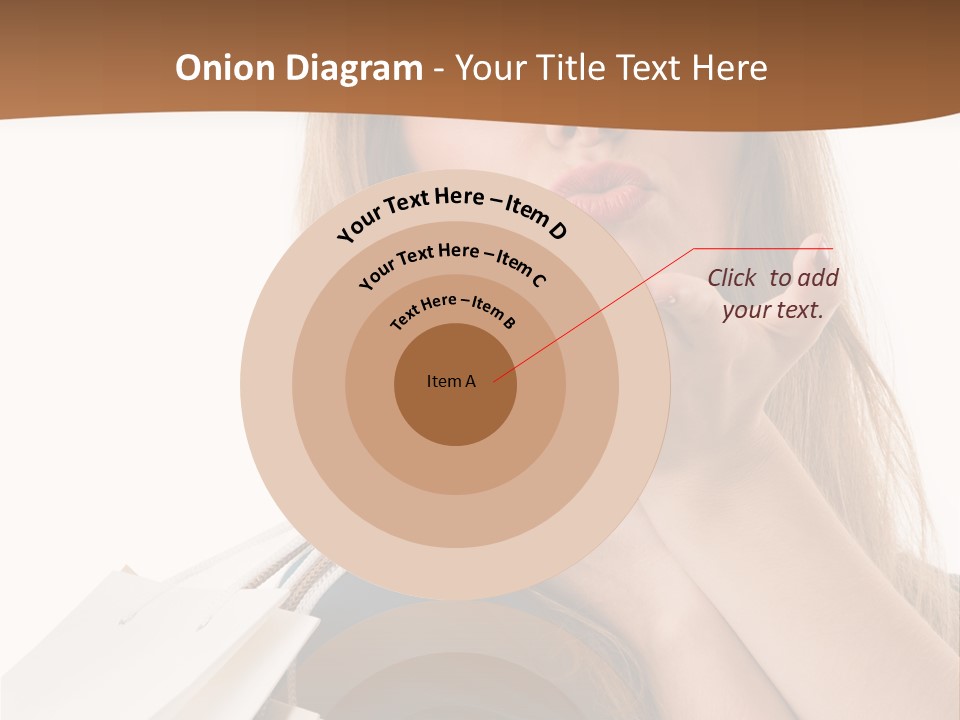 A Woman Is Holding Shopping Bags In Her Hands PowerPoint Template