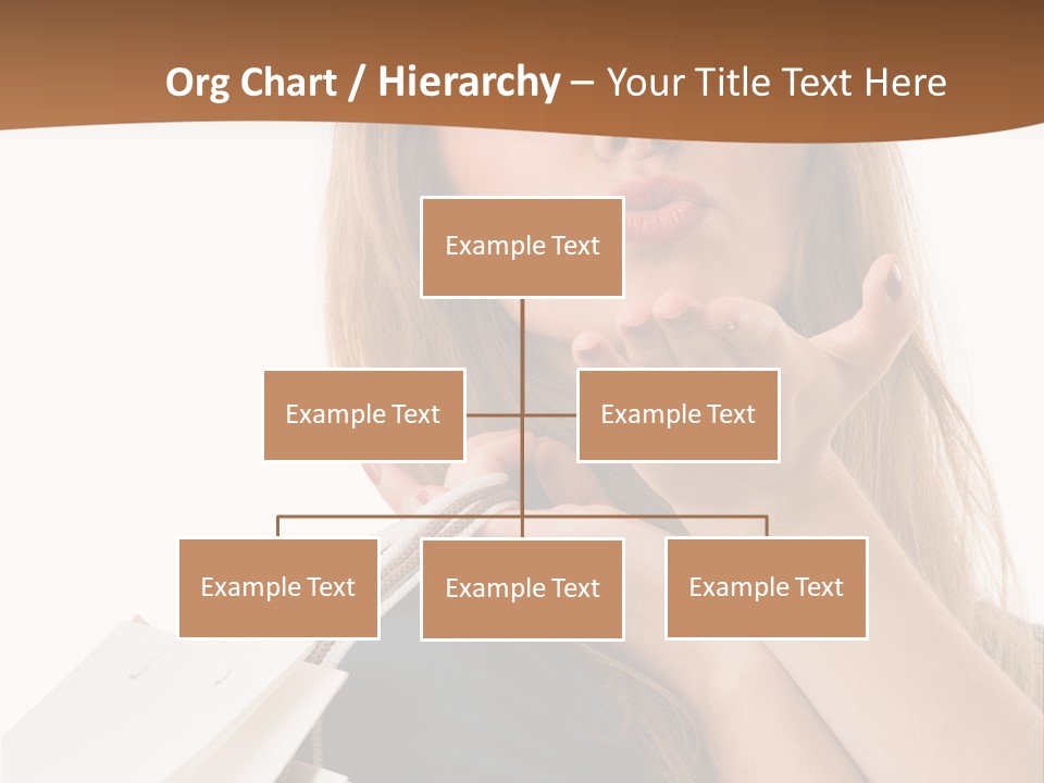 A Woman Is Holding Shopping Bags In Her Hands PowerPoint Template