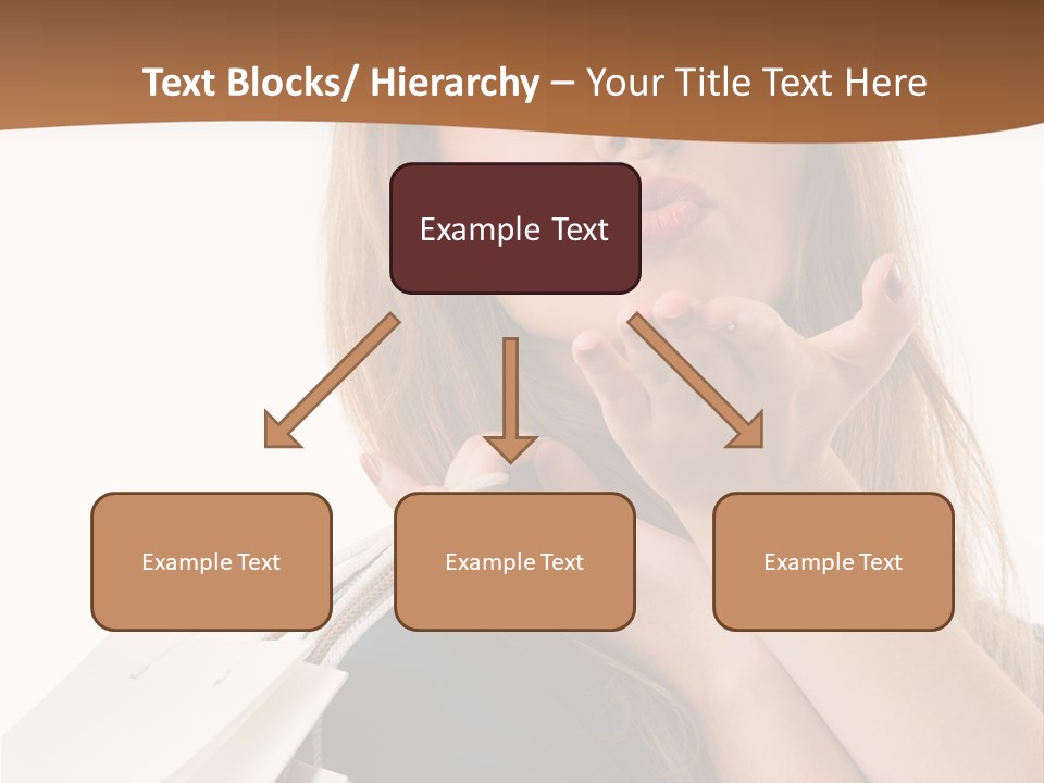 A Woman Is Holding Shopping Bags In Her Hands PowerPoint Template