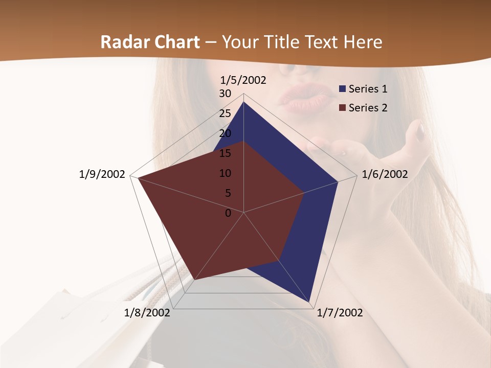 A Woman Is Holding Shopping Bags In Her Hands PowerPoint Template