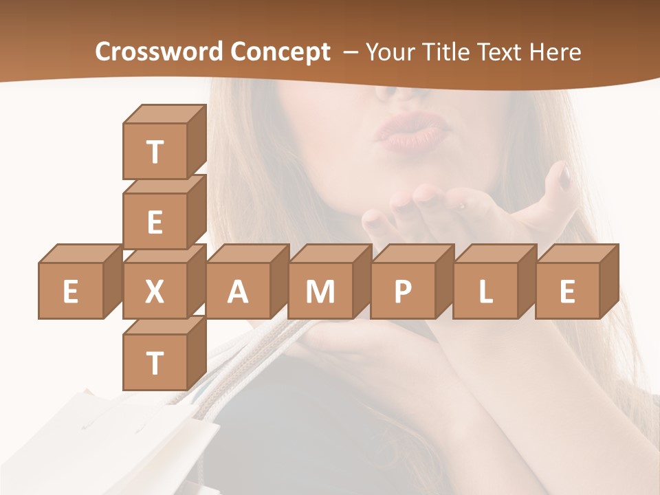 A Woman Is Holding Shopping Bags In Her Hands PowerPoint Template