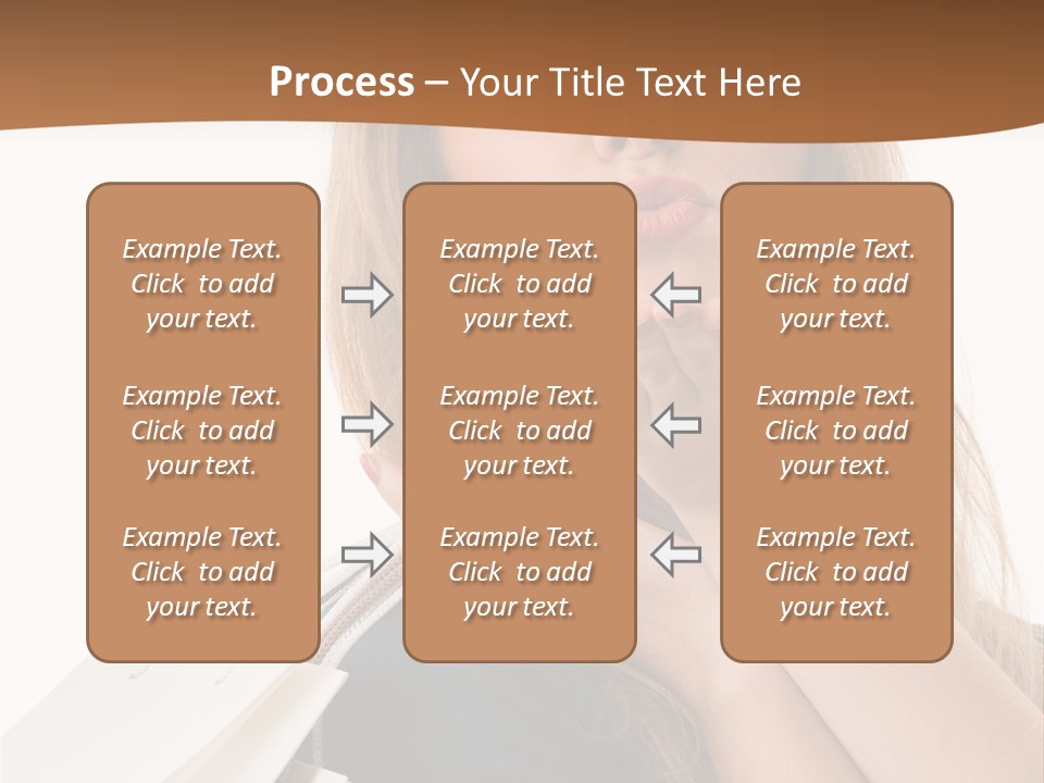 A Woman Is Holding Shopping Bags In Her Hands PowerPoint Template