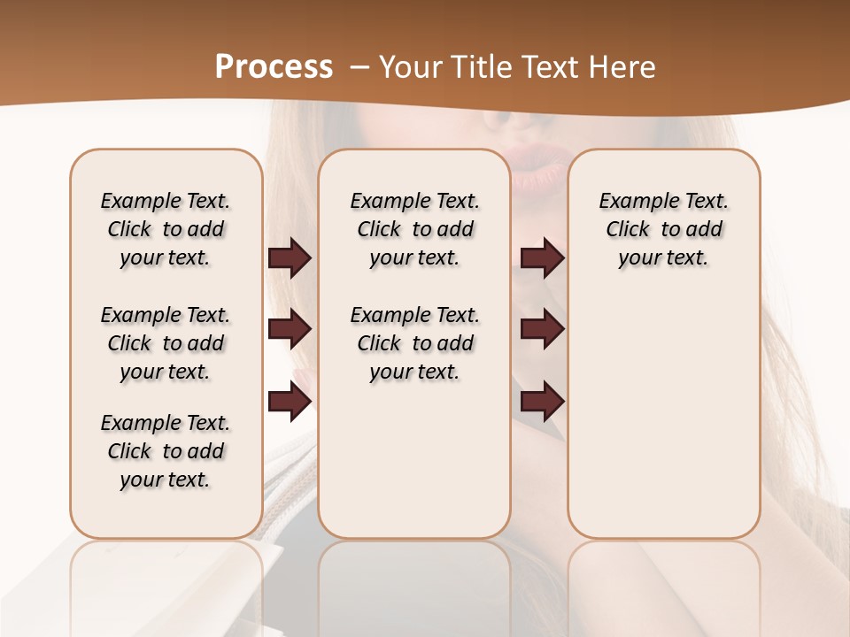 A Woman Is Holding Shopping Bags In Her Hands PowerPoint Template