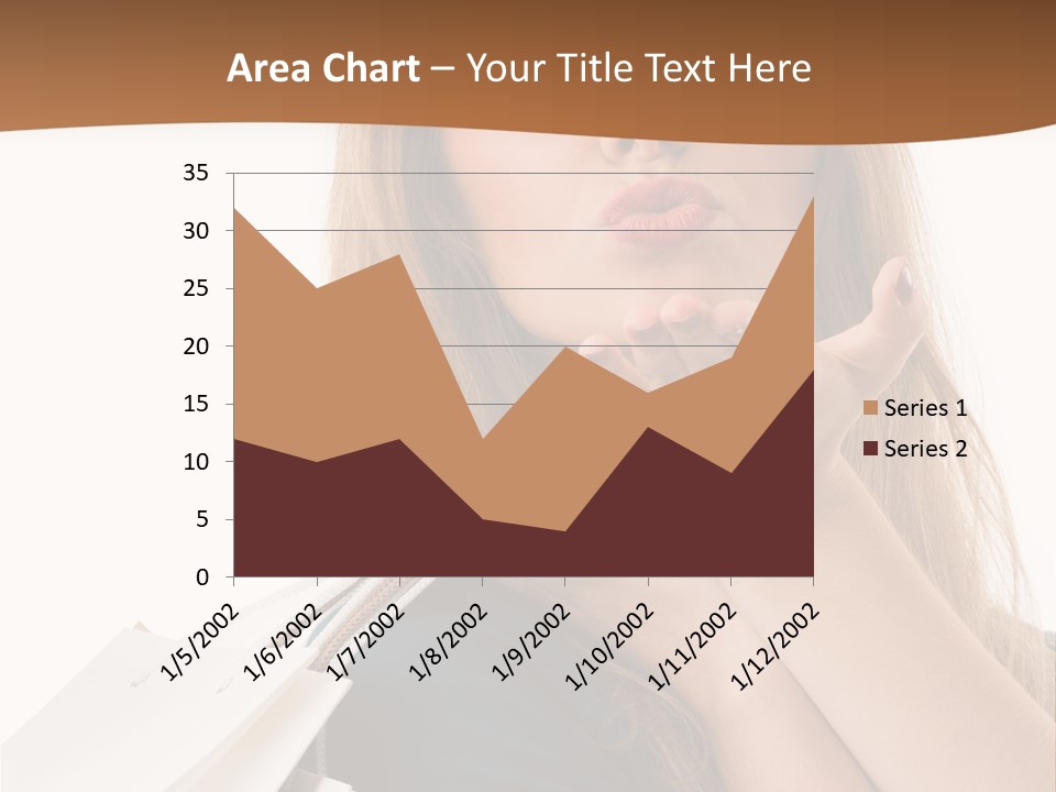 A Woman Is Holding Shopping Bags In Her Hands PowerPoint Template