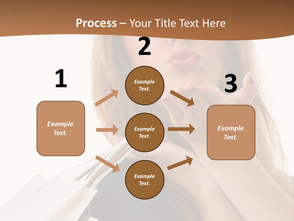 A Woman Is Holding Shopping Bags In Her Hands PowerPoint Template