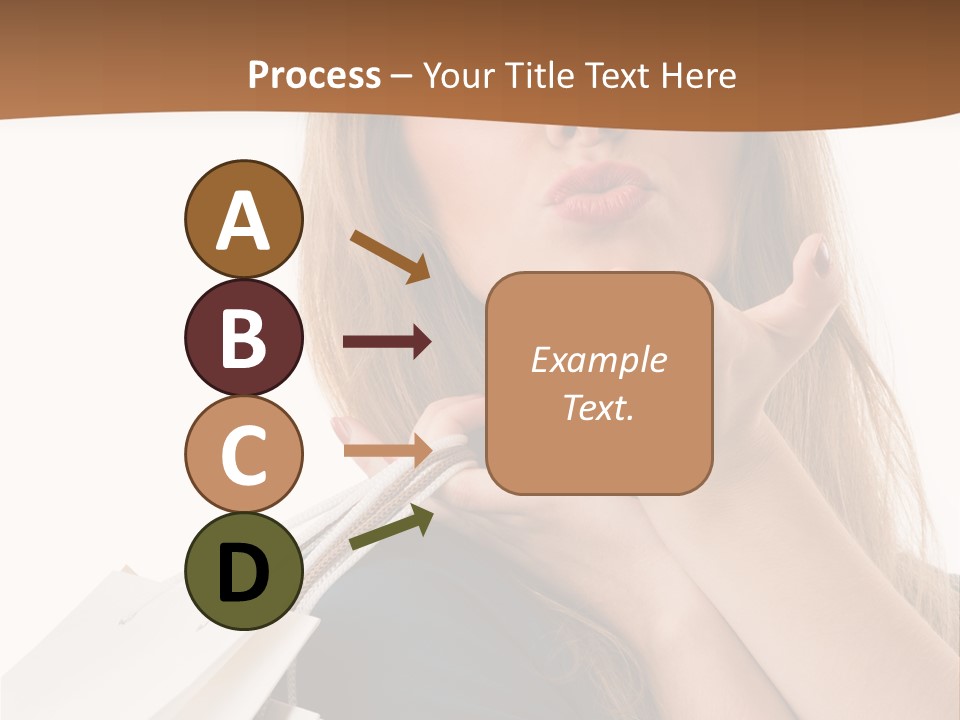 A Woman Is Holding Shopping Bags In Her Hands PowerPoint Template