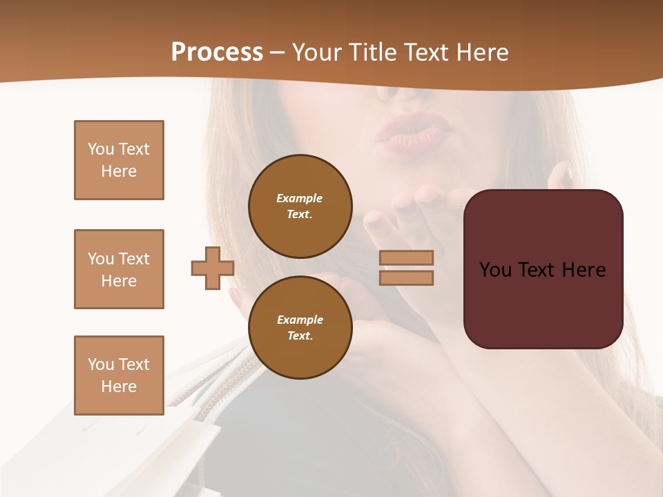 A Woman Is Holding Shopping Bags In Her Hands PowerPoint Template